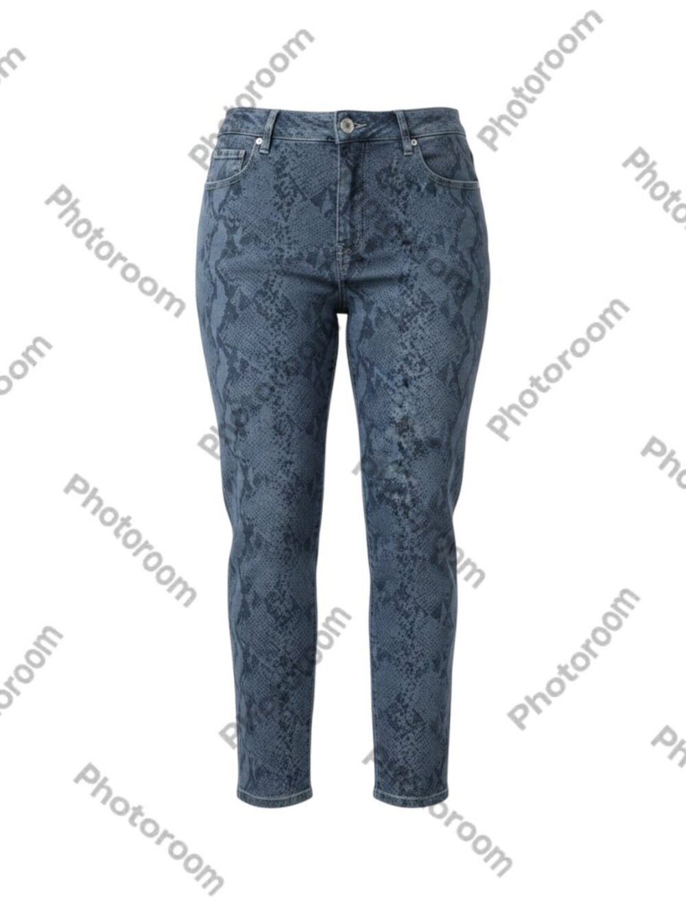 Queen Women's Ankle Skinny Jeans 20W Blue